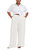 Andy Slub Gauze Pajama Pant - White - White