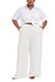 Andy Slub Gauze Pajama Pant - White - White