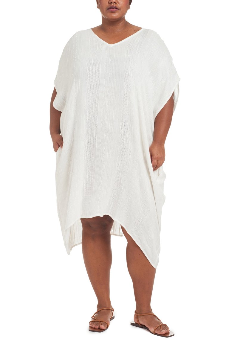 Asher Slub Gauze Tunic - White