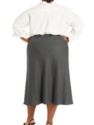 Chase Pinstripe Bias Skirt