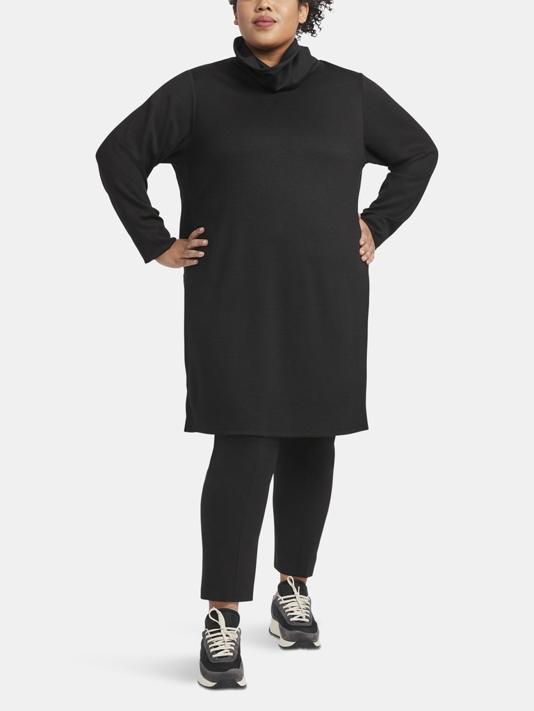 Elena Cowl neck Tunic - Black