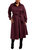 Poplin Shirtdress in Bordeaux