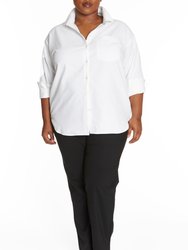 Tammy Button Down Shirt in White - White