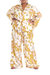 Wide Leg Pajama Pants - Ochre Multi