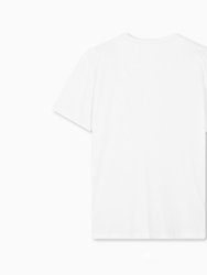 Art Paint T-Shirt Regular Fit In White Short Sleeve