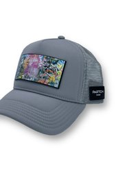 Dreams Art Trucker Hat Grey With Removable Clip - Grey