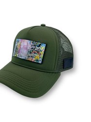 Dreams Art Trucker Hat Kaki With Removable Clip - Kaki