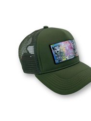 Dreams Art Trucker Hat Kaki With Removable Clip