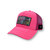 Dreams Art Trucker Hat Pink With Removable Clip - Hot Pink