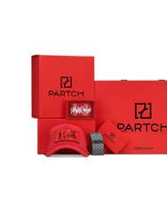 End Of Code Trucker Hat Red removable Art