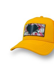 Inspyr Art removable Trucker Hat - Yellow