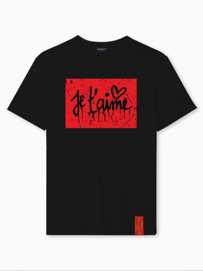Partch Je T'Aime Partch T-Shirt Regular In Black Shorts Sleeve product