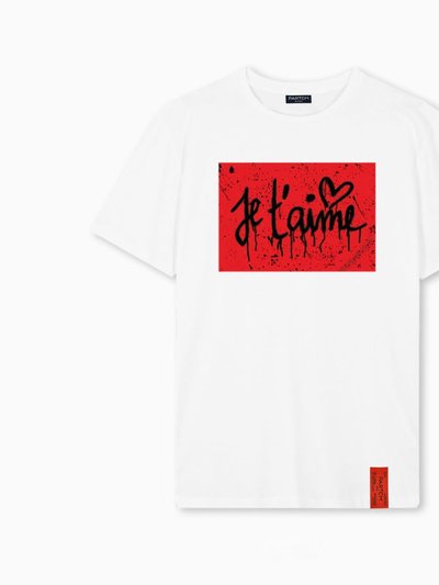 Partch Je T'Aime Partch T-Shirt Regular White Short Sleeve product