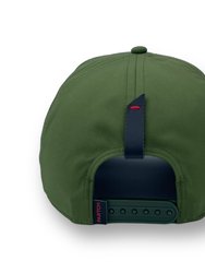 Mona Art Removable Full Fabric Trucker Hat - Green Kaki