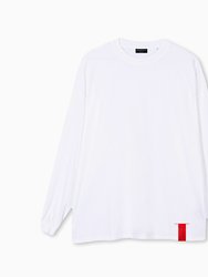Must Long Sleeve T-Shirt Oversized White Organic Cotton - White