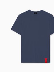 Must T-Shirt Regular Fit Navy Blue Organic Cotton - Navy Blue