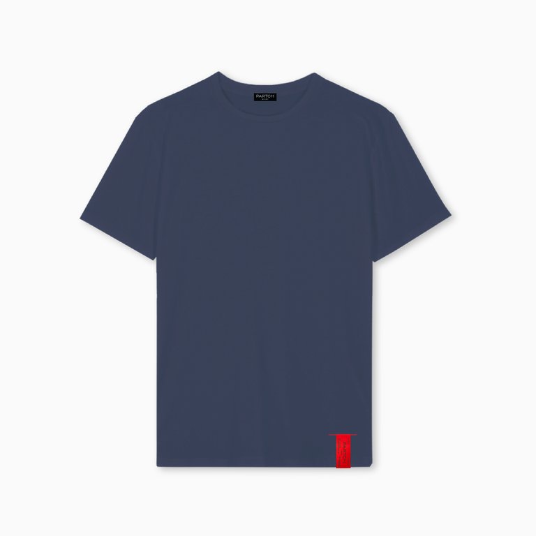 Must T-Shirt Regular Fit Navy Blue Organic Cotton - Navy Blue