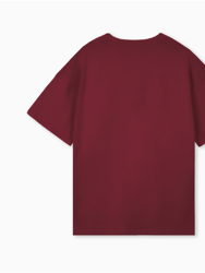 PARTCH Must Oversized T-Shirt Organic Cotton - Burgundy