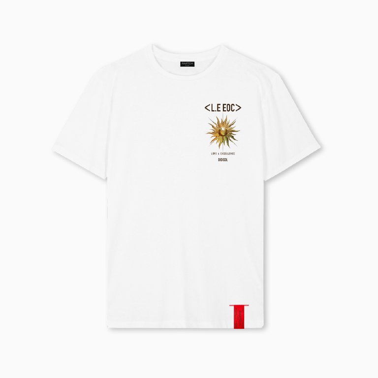 PARTCH x EOC Sun T-Shirt White Regular Fit - White
