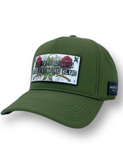 Partch Roses Art removable Full Fabric Trucker Hat product