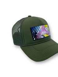 Sense Art removable Trucker Hat Kaki Green