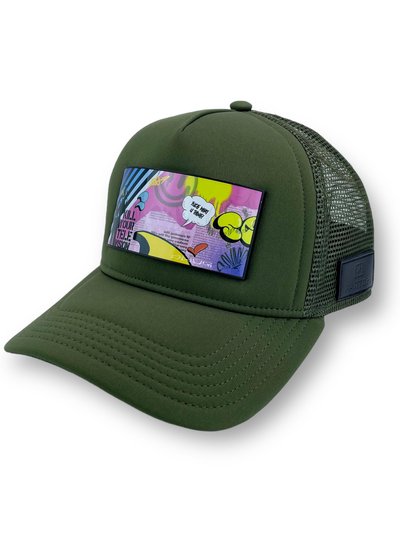 Partch Sense Art removable Trucker Hat Kaki Green product