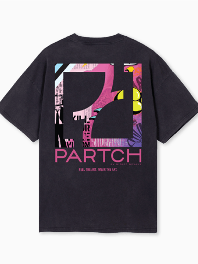 Partch Sense Pink Oversized T-Shirt Organic Cotton Vintage Black product