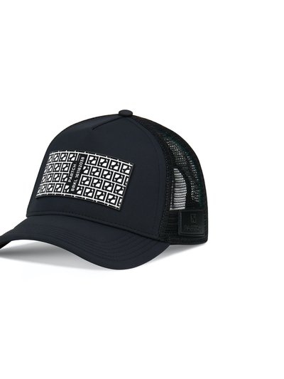Partch Trucker Hat Black Removable BRKL Art product