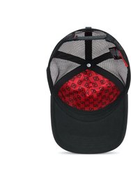 Trucker Hat Black Removable DWYL B77 Art