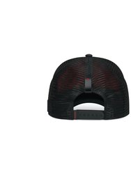 Trucker Hat Black Removable DWYL R55 Art