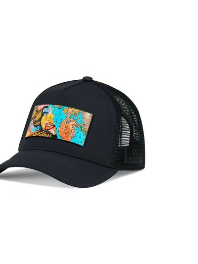 Partch Trucker Hat Black Removable Exsyt Art product