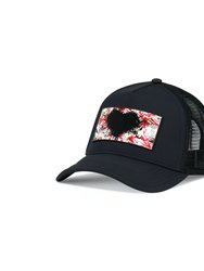 Trucker Hat Black Removable Inspyr Art - Black