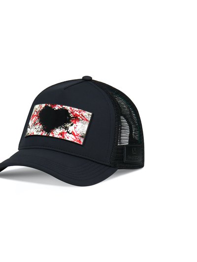 Partch Trucker Hat Black Removable Inspyr Art product