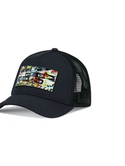 Partch Trucker Hat Black Removable Unixvi Art product