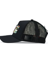 Trucker Hat Black Removable Unixvi Art