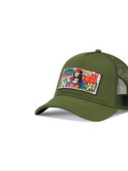Trucker Hat Kaki Removable Mona Art - Kaki