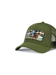 Trucker Hat Kaki Removable Unixvi Art - Kaki