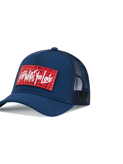 Partch Trucker Hat Navy Blue Removable DWYL R55 Art product