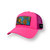 Trucker Hat Pink Removable Exsyt Art - Pink