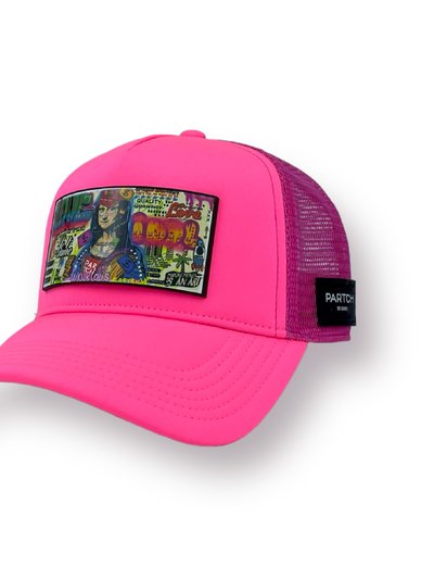 Partch Trucker Hat Pink Removable Mona Art product