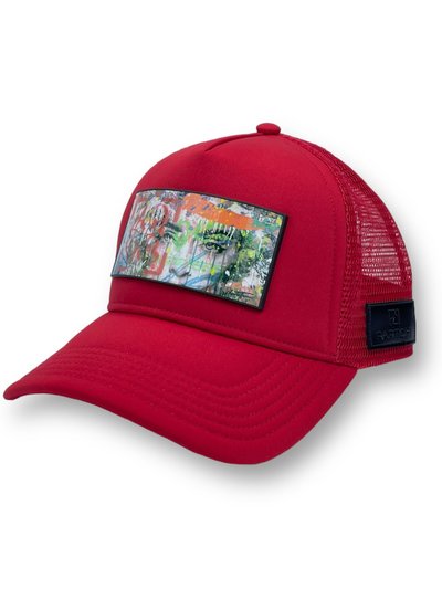 Partch Trucker Hat Red Removable Eyes Of Love Art product