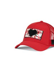 Trucker Hat Red removable Insypr Art - Red