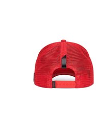 Trucker Hat Red removable Mona Art