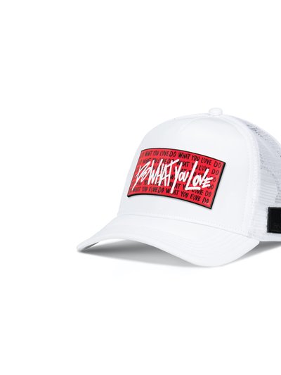 Partch Trucker Hat White Removable DWYY R55 Art product