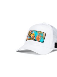 Trucker Hat White Removable Exsyt Art - White