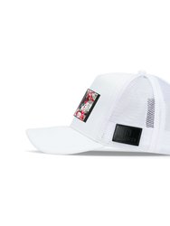 Trucker Hat White Removable Inspyr Art