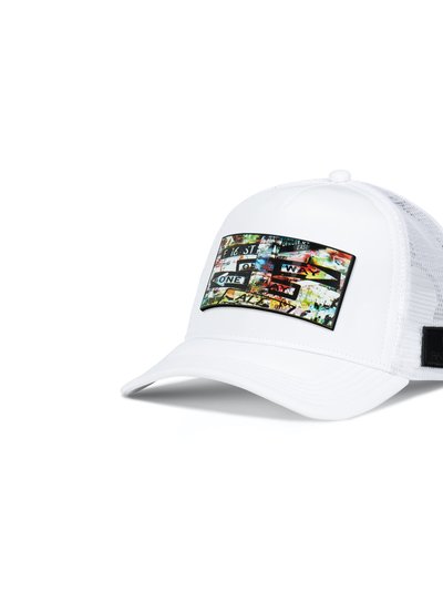 Partch Trucker Hat White Removable Unixvi Art product