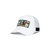 Trucker Hat White Removable Unixvi Art - White