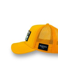 Unixvi Art Trucker Hat Yellow Removable Clip