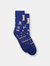 Optique Socks (Purple / Beige) - Blue